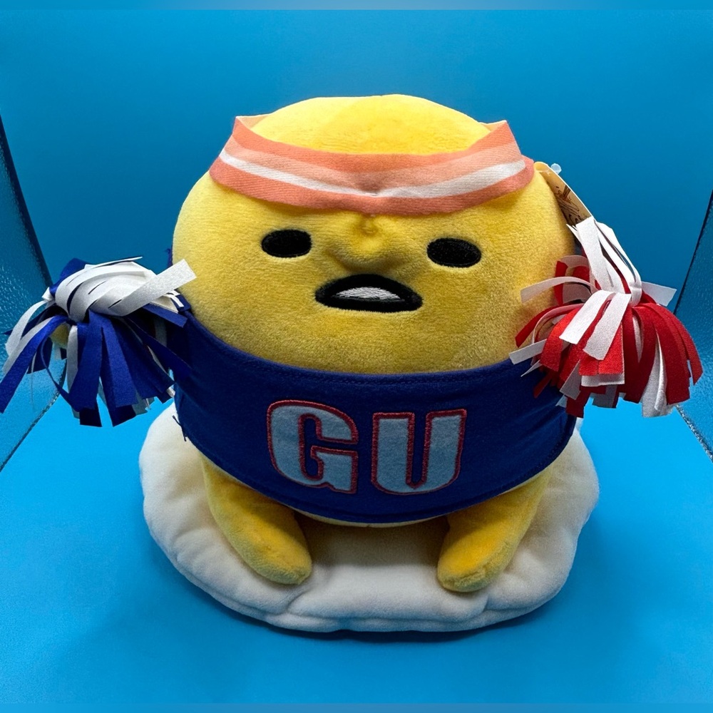 GUND‎ Sporty Gudetama Lazy Egg 9" Plush Sanrio Collectors Easter Egg Cheerleader